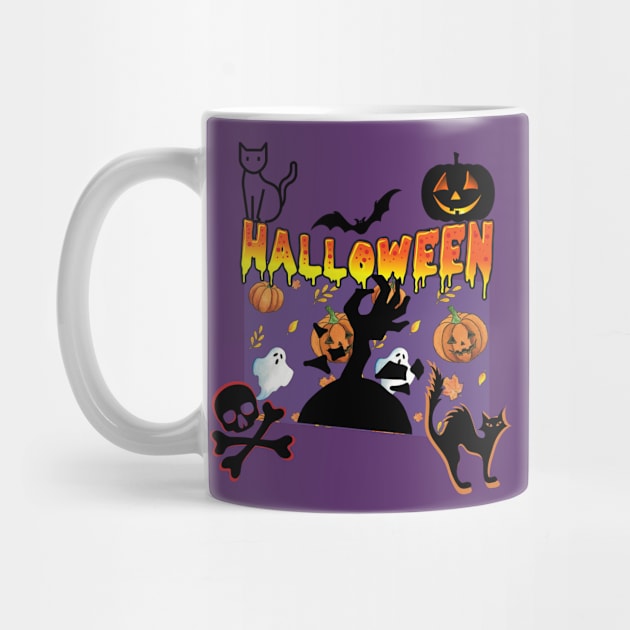 SCARY HALLOWEEN - CATS by O.M design